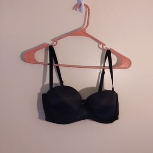 Auden Black Classic Plunge Coverage Push Up Bra 34D